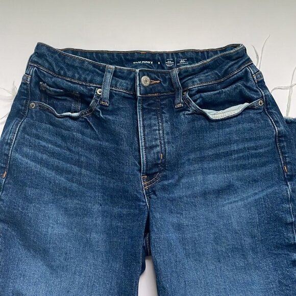 Old Navy High Waisted Button Fly Curvy OG Jeans Size 8 - Picture 2 of 9